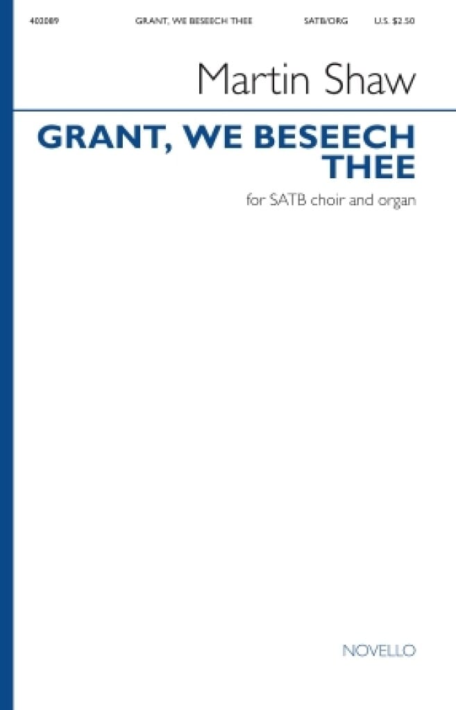 Grant, We Beseech Thee